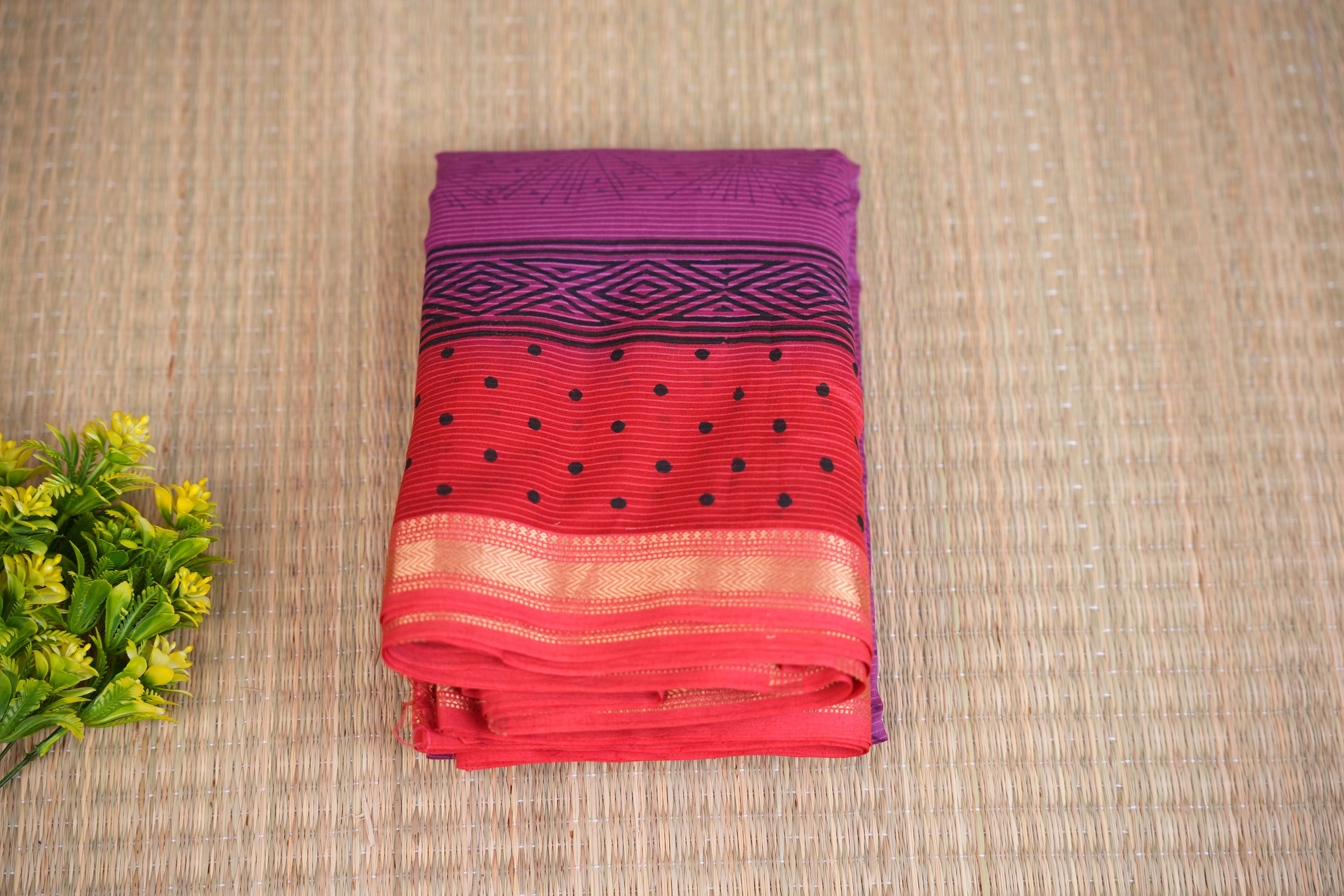 Saaral Purple & Red
