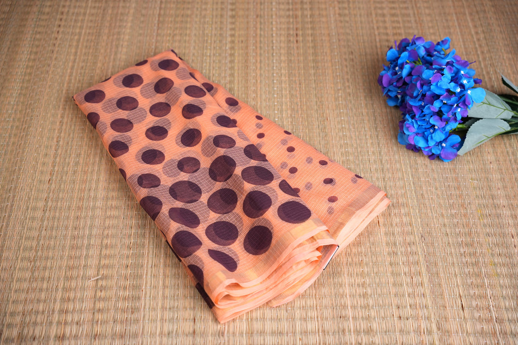 Ilaveni Orange Polka Dots