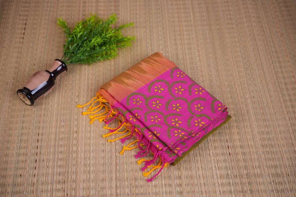 Manjari Olive & Pink