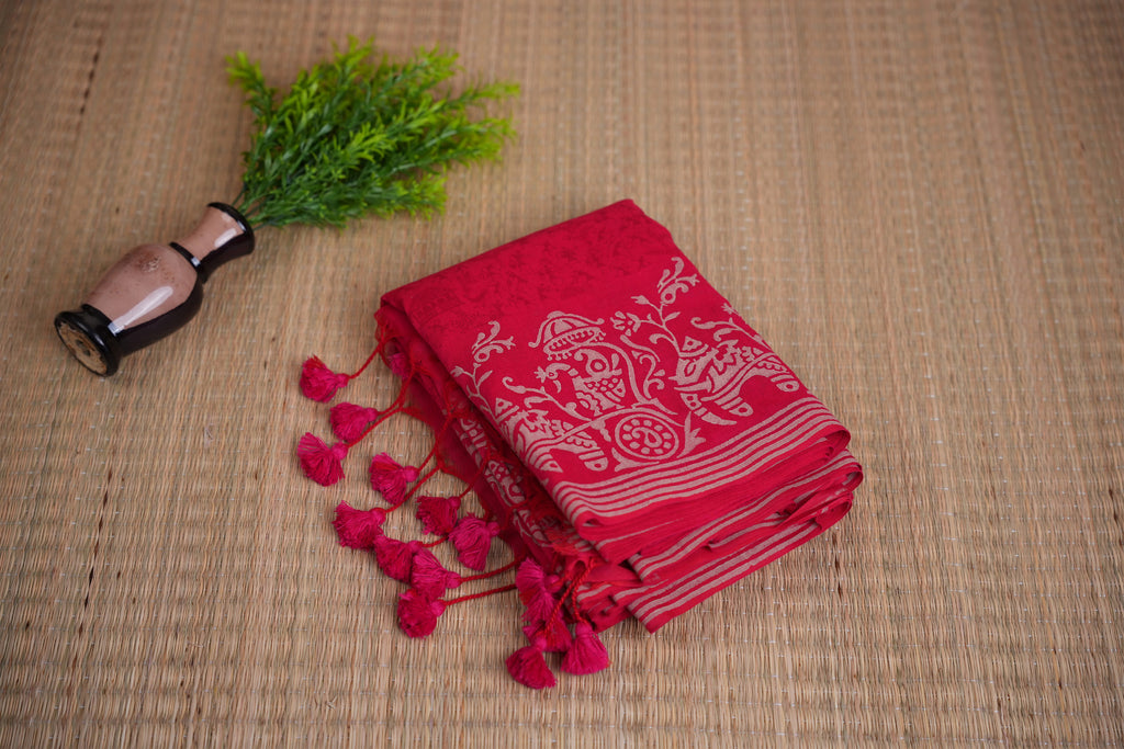 Manjari Rani pink & beige elephant