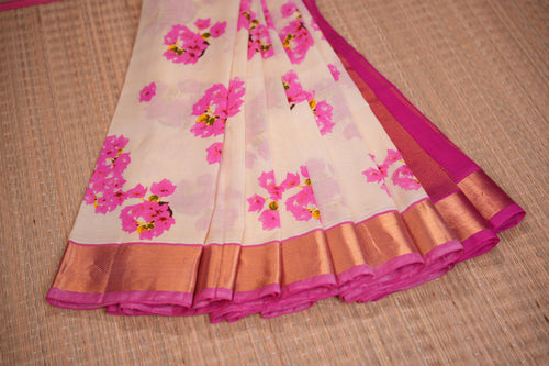 Idhazh White and Pink