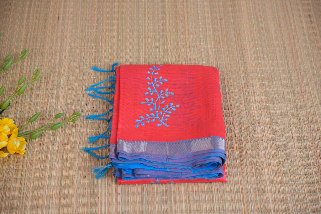 Aruvi Dark Pink & Blue