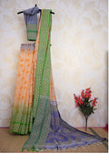 Manjari Cream, Green & Blue